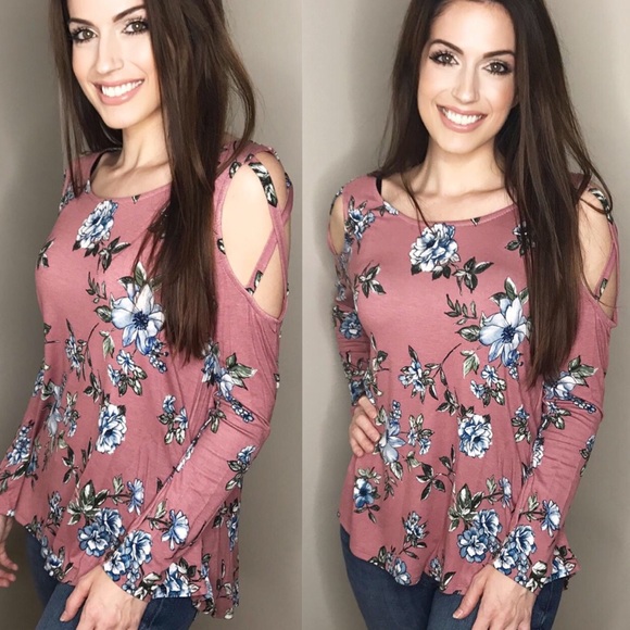 Mauve Floral Top - Picture 2 of 7